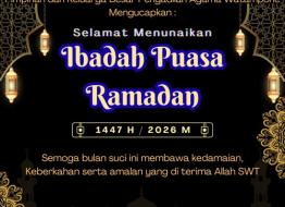 SELAMAT MENUNAIKAN IBADAH PUASA 1447H/ 2026M